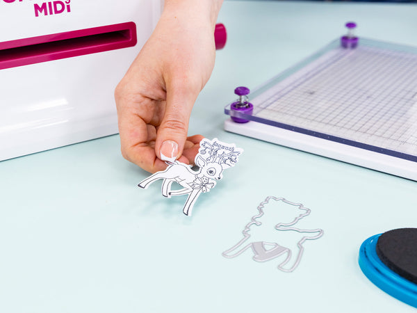 Crafter's Companion Retro Christmas Collection Stamp & Die Set - Reindeer