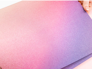 Crafter's Companion 12" x 12" Ombre Glitter Pad - Warm Tones