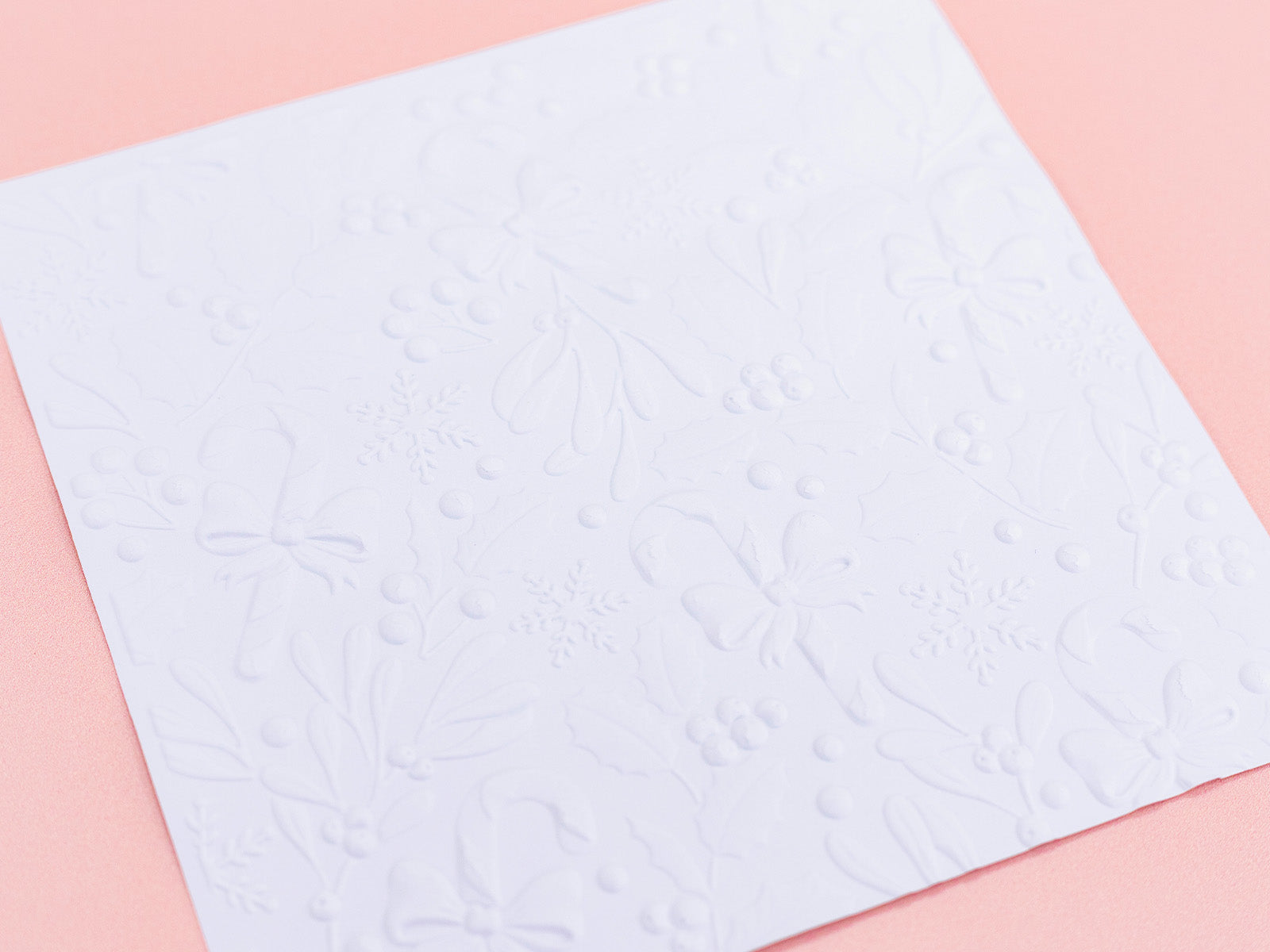 Sara Signature A Christmas Dream 5.5"x5.5" 3D Embossing Folder - Festive Foliage