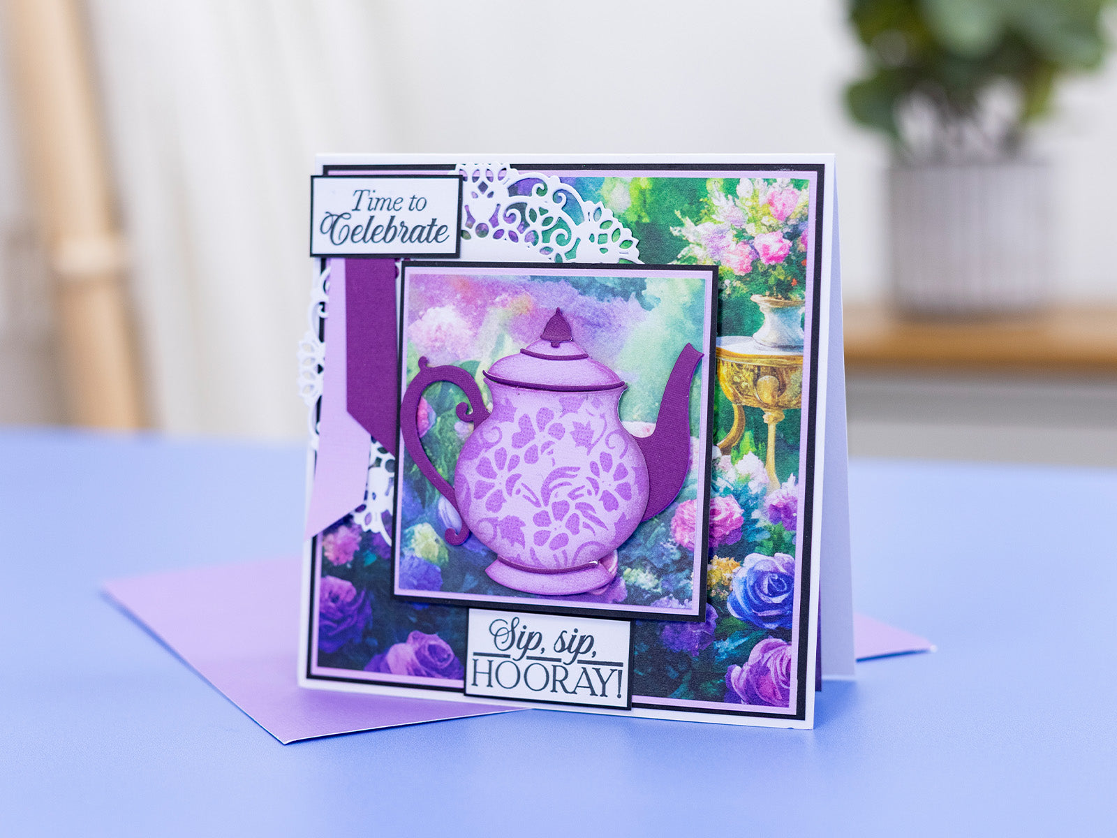 Sara Signature The Gilded Age Die & Stencil Set - Teapot