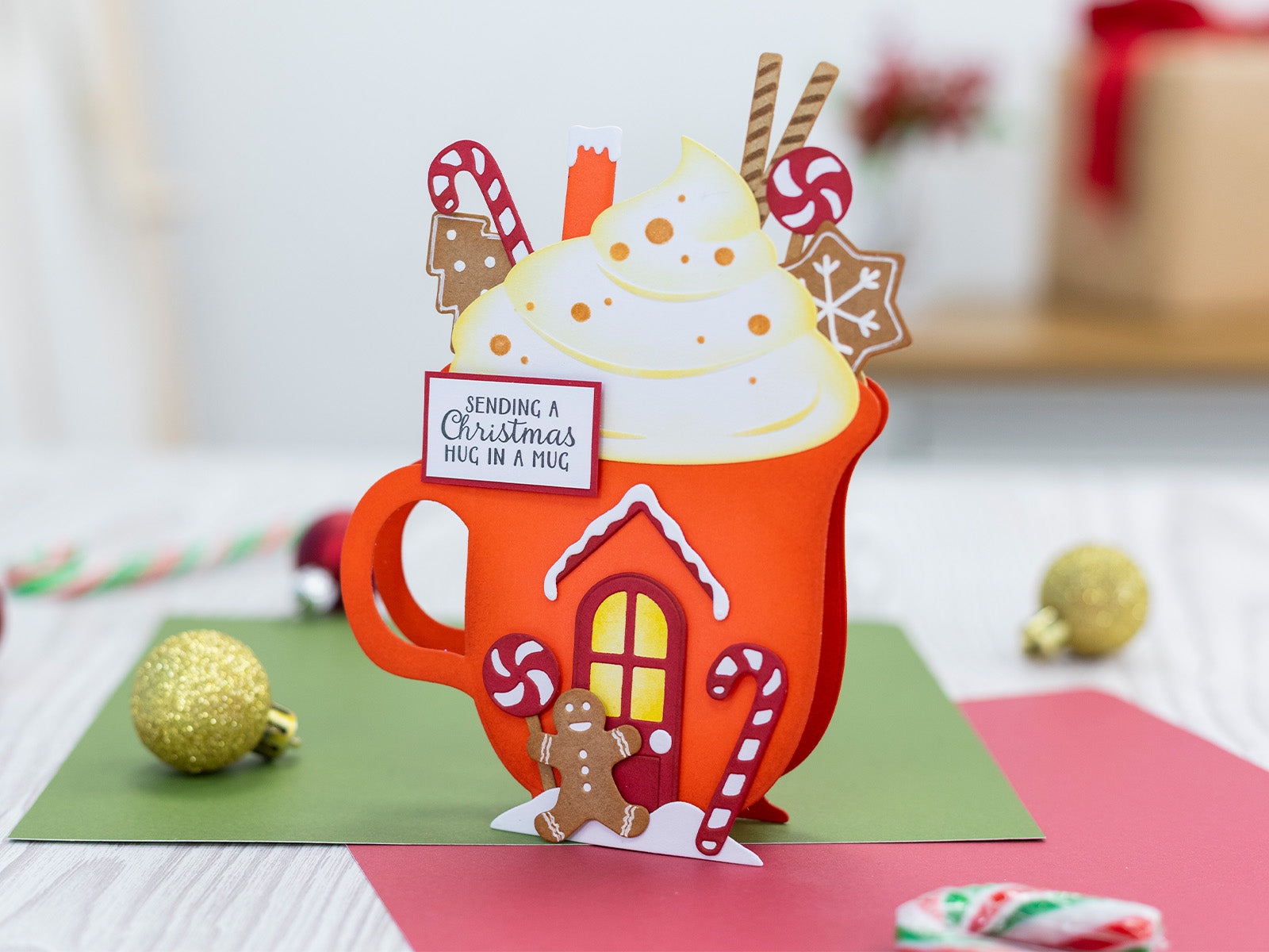 Crafter's Companion Stamp & Die - Hot Chocolate