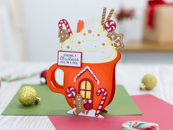 Crafter's Companion Stamp & Die - Hot Chocolate