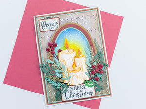 Christmas by Candlelight - Luxury Linen Cardstock - A4