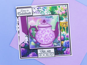 Sara Signature The Gilded Age Die & Stencil Set - Teapot