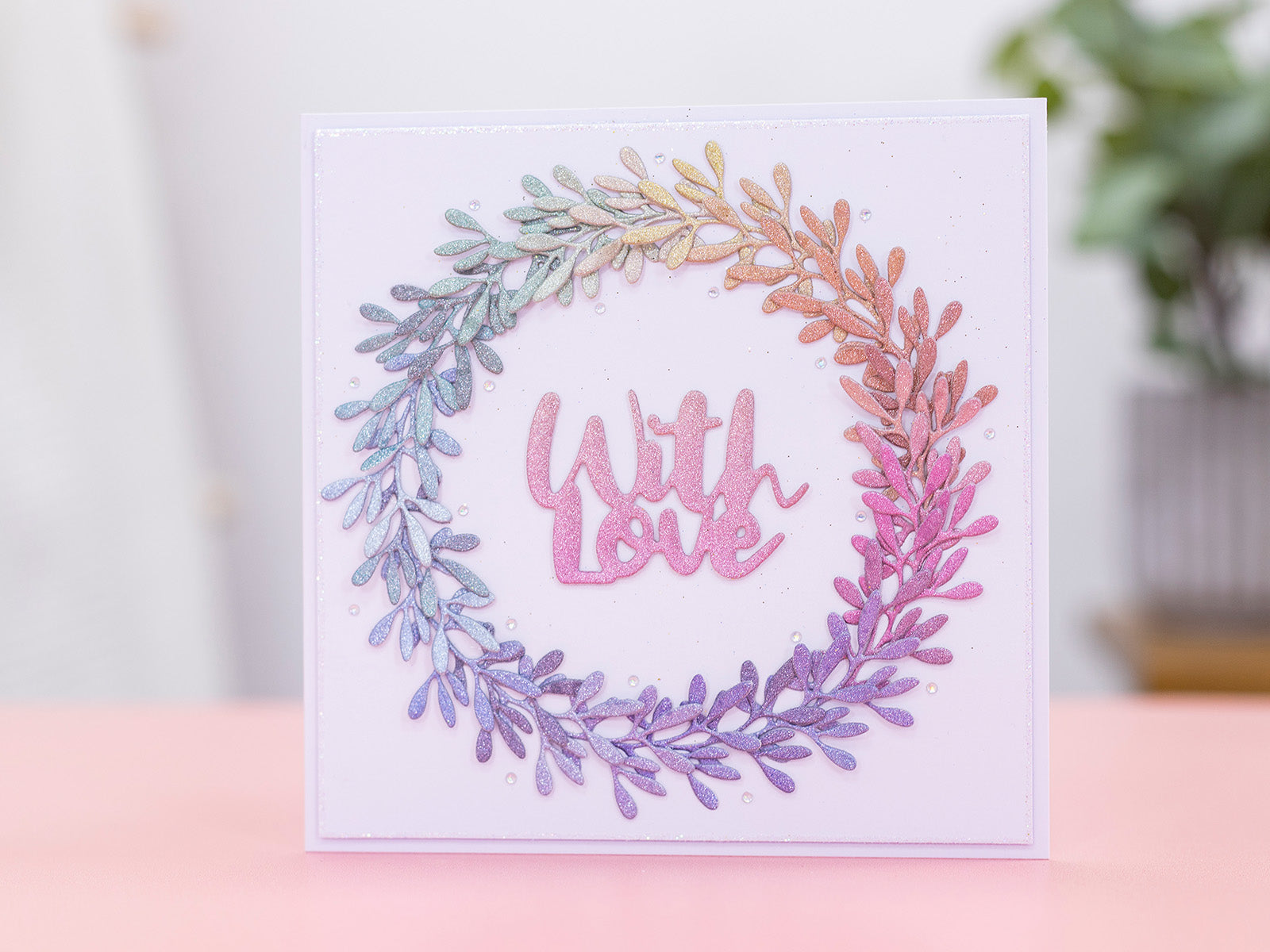 Crafter's Companion 6" x 6" Ombre Glitter Pad - Cool Tones