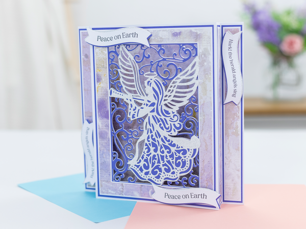 Crafter Companion Joyous Angel Metal Die Create-a-Card - Joyous Angel  