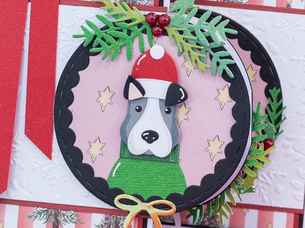 Crafter's Companion Santa Paws Metal Die - Dress Up Dog