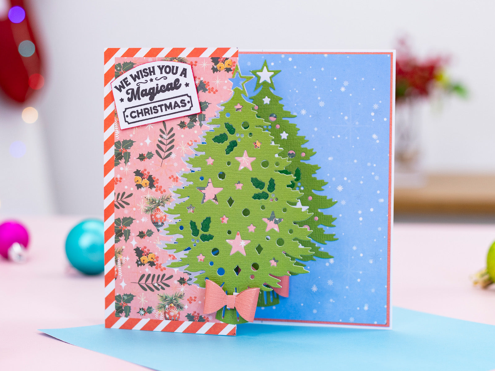 Crafter's Companion Retro Christmas Collection Metal Die Edge'able - Christmas Tree