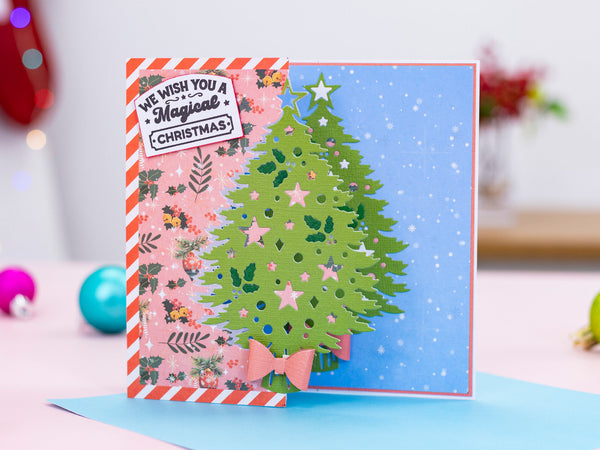 Crafter's Companion Retro Christmas Collection Metal Die Edge'able - Christmas Tree