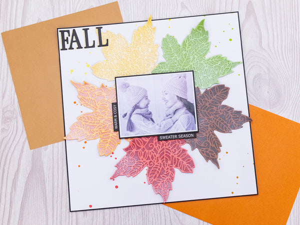 Crafter's Companion Die Set Intricate Fall Leaf