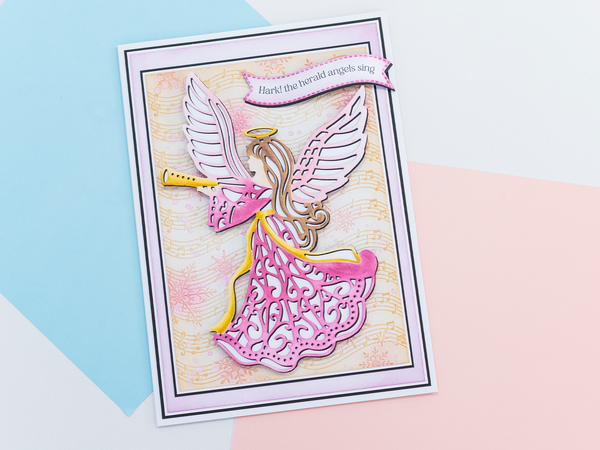 Crafter's Companion Joyous Angel 2D Embossing Folder 5