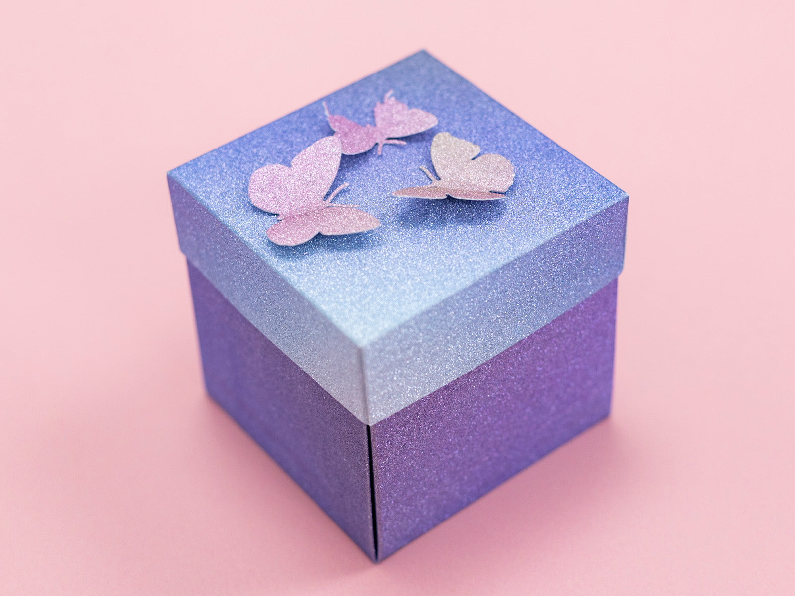 Crafter's Companion 6" x 6" Ombre Glitter Pad - Cool Tones