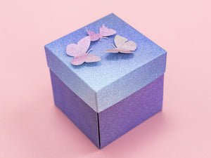 Crafter's Companion 6" x 6" Ombre Glitter Pad - Cool Tones