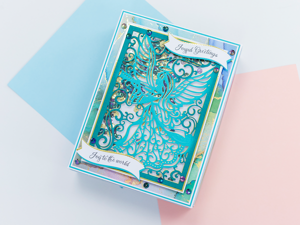 Crafter Companion Joyous Angel Metal Die Create-a-Card - Joyous Angel  