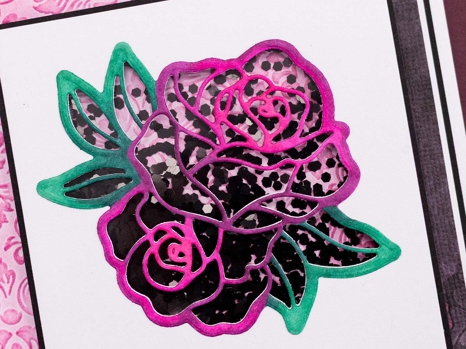Sara Signature Thorn & Bloom - Black Glitter