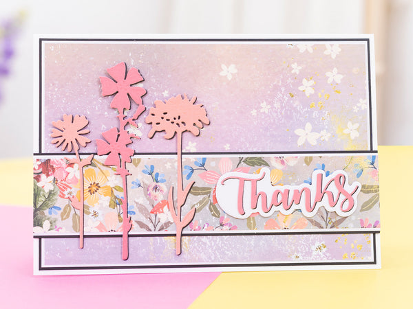 Spring Floral Print Paper Pad - 12