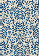 Lewis & Irene Fabric - Brensham Trees on French Blue