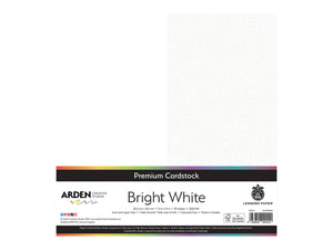 Arden Creative Studio Premium Cardstock Bright White 12" x 12" - 20 Pack