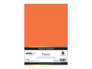 Arden Creative Studio Premium Cardstock Flame Orange A4 - 20 Pack
