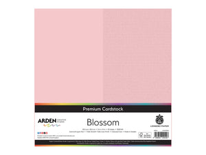 Arden Creative Studio Premium Cardstock Blossom Pink 12" x 12" - 20 Pack