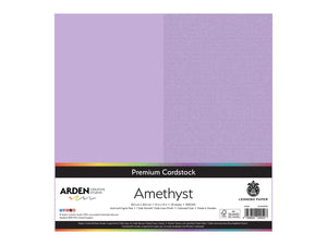 Arden Creative Studio Premium Cardstock Amethyst Purple 12" x 12" - 20 Pack