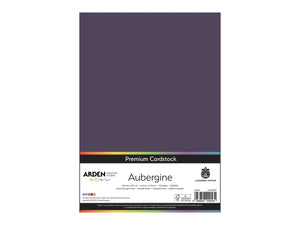 Arden Creative Studio Premium Cardstock Aubergine Purple A4 - 20 Pack