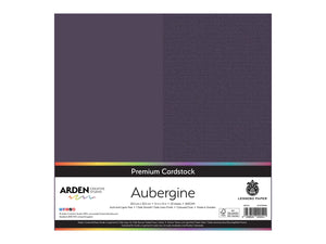 Arden Creative Studio Premium Cardstock Aubergine Purple 12" x 12" - 20 Pack