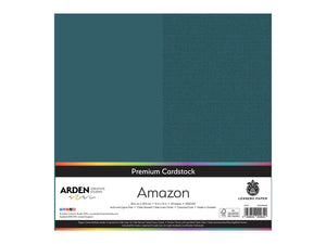 Arden Creative Studio Premium Cardstock Amazon Teal 12" x 12" - 20 Pack