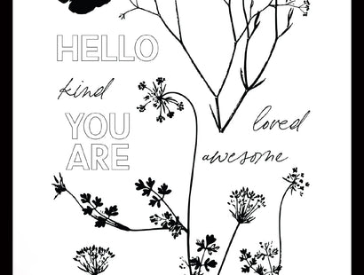 Arden Creative Studio Maker Series Wispy Stems Clear Stamp Set