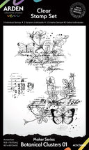 Arden Creative Studio Maker Series Botanical Clusters Clear Stamp Set