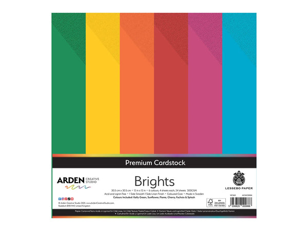 Arden Creative Studio Premium Cardstock Brights 12