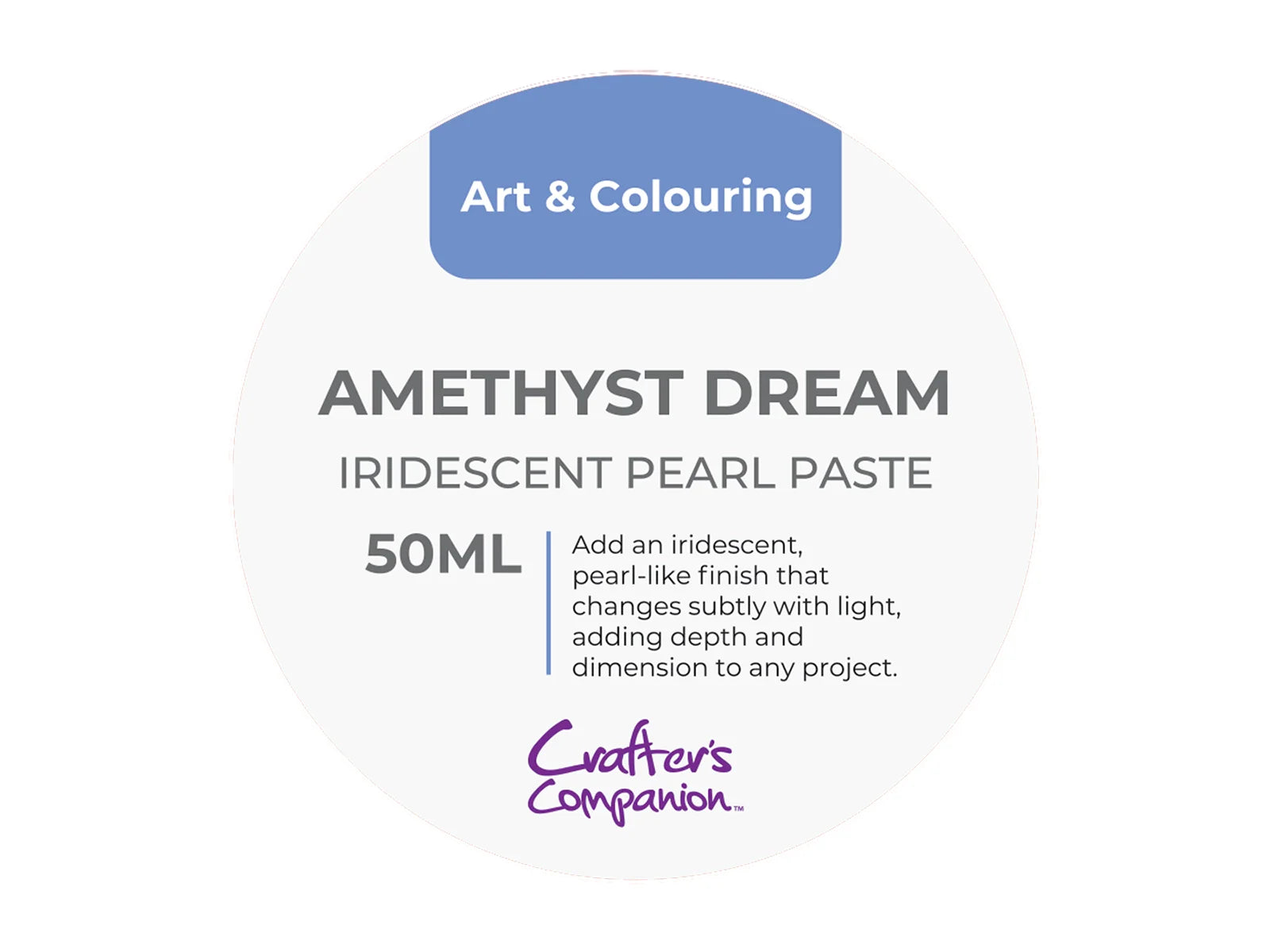 Crafters Companion Iridescent Pearl Paste Amethyst Dream