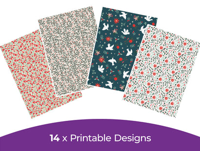 Violet Studios Festive Folk Collection - Digital Paper Pad