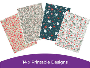 Violet Studios Festive Folk Collection - Digital Paper Pad