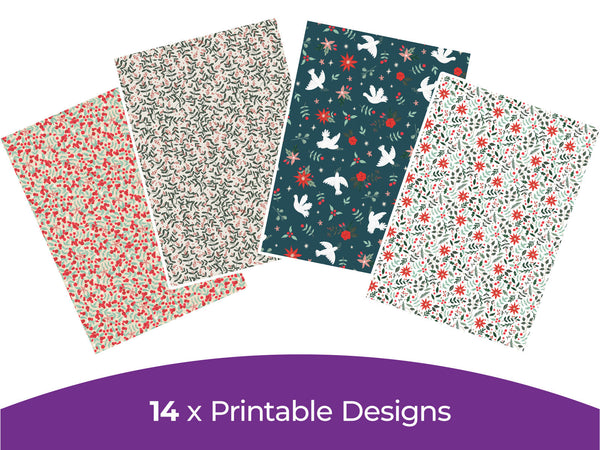 Violet Studios Festive Folk Collection - Digital Paper Pad