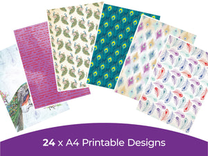 Peacock Collection - Digital Paper Pad