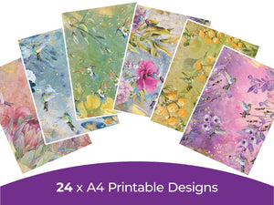 Hummingbird Collection - Digital Paper Pad