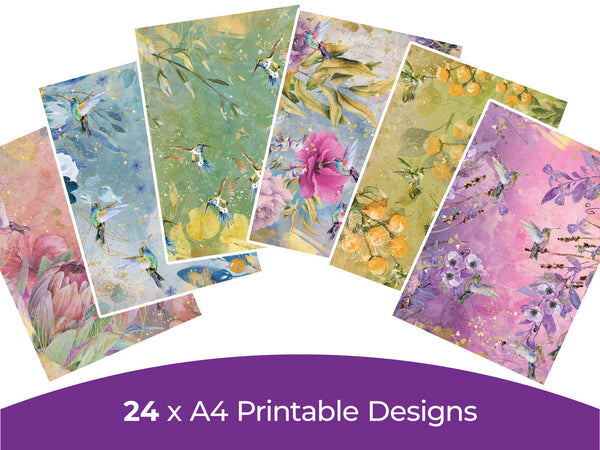 Hummingbird Collection - Digital Paper Pad