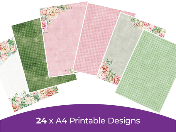 Peony Collection - Digital Paper Pad