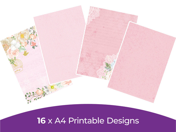 Vintage Tea Party Collection - Digital Paper Pad