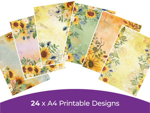 Sunflower Collection - Digital Paper Pad