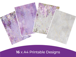 Wisteria Collection - Digital Paper Pad
