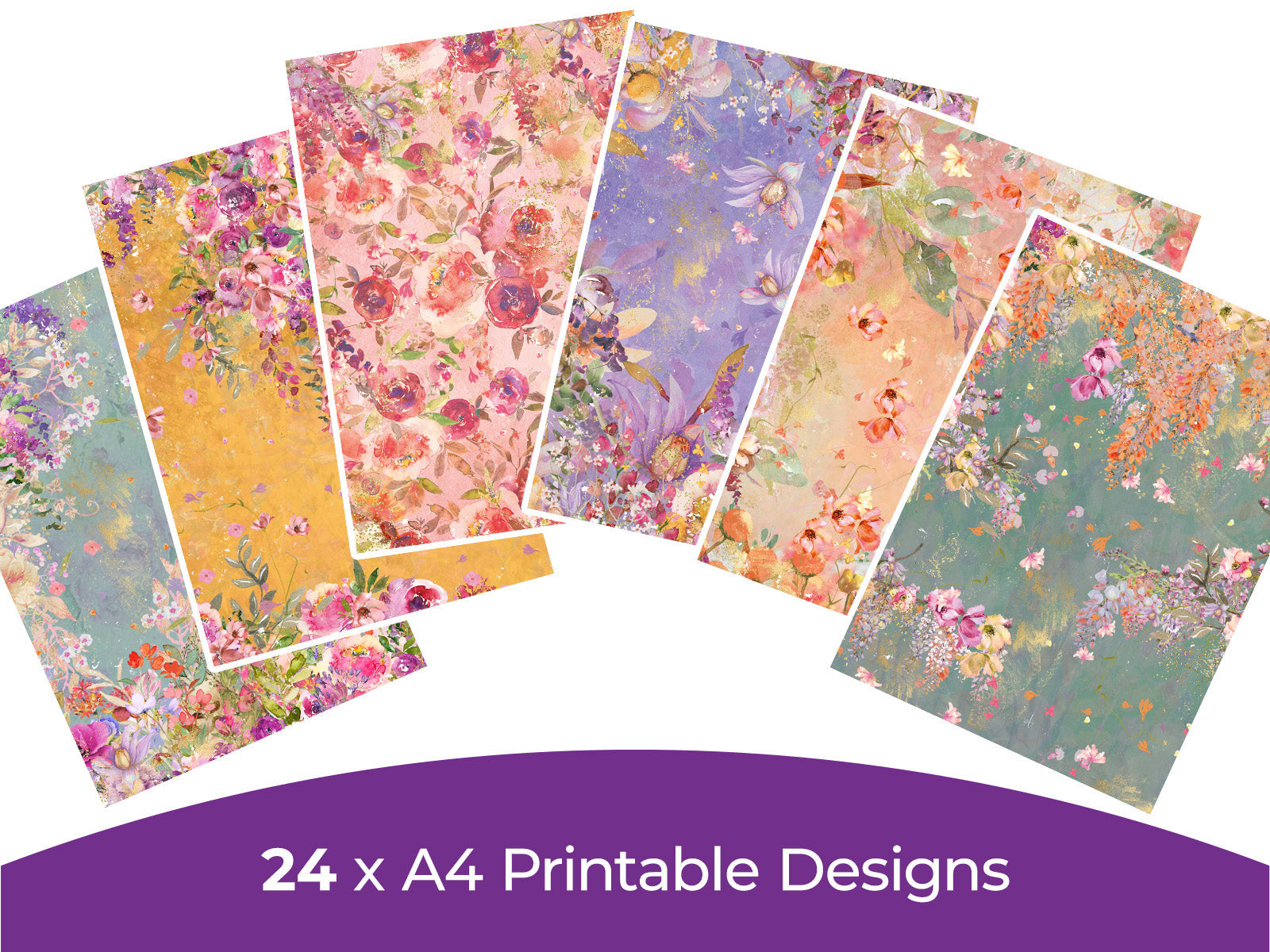 Say It With Flowers Collection - Digital Paper Pad