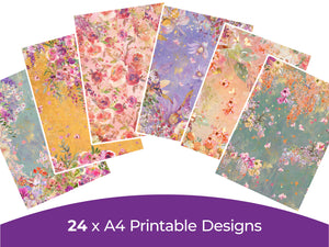 Say It With Flowers Collection - Digital Paper Pad