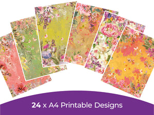 Say It With Flowers Collection - Digital Paper Pad
