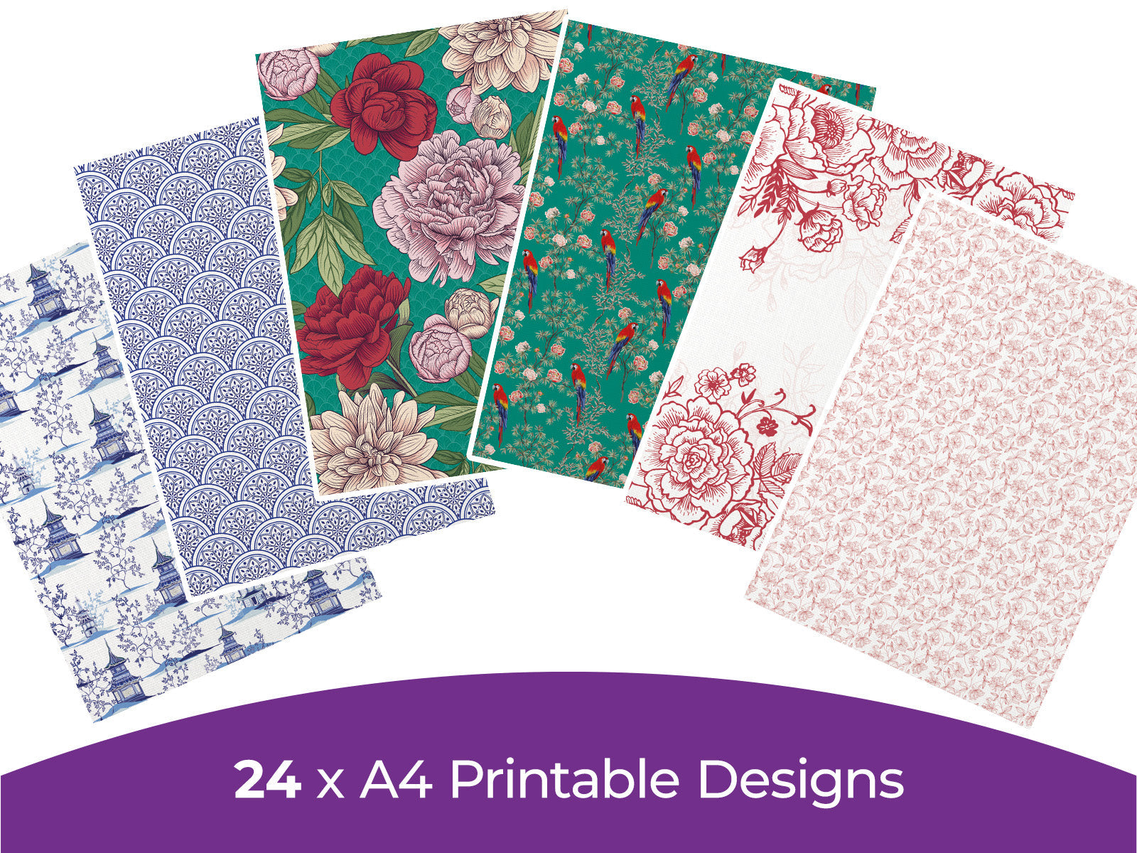 Chinoiserie Collection - Digital Paper Pad