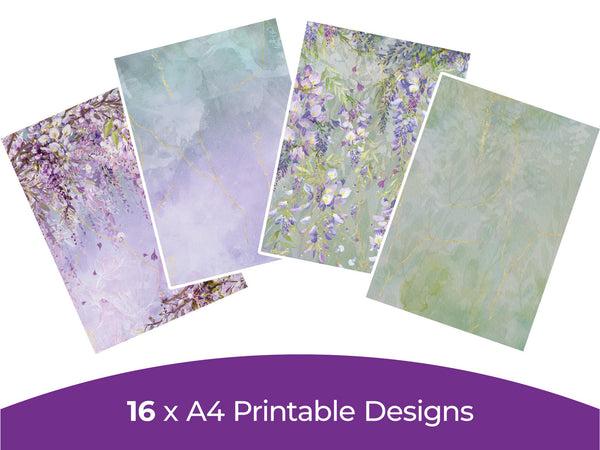 Wisteria Collection - Digital Paper Pad