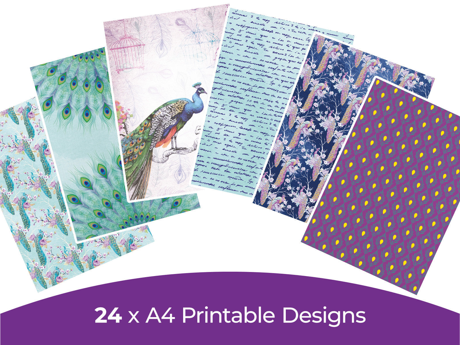 Peacock Collection - Digital Paper Pad