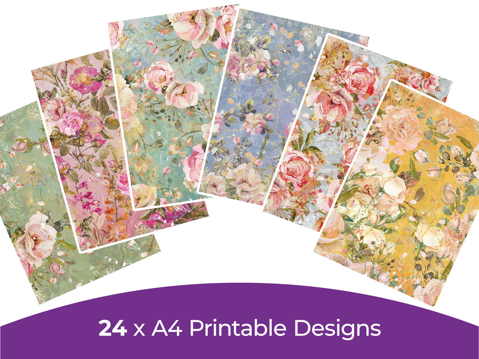 Enchanted Rose Collection - Digital Paper Pad