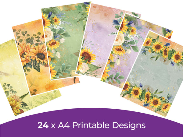 Sunflower Collection - Digital Paper Pad